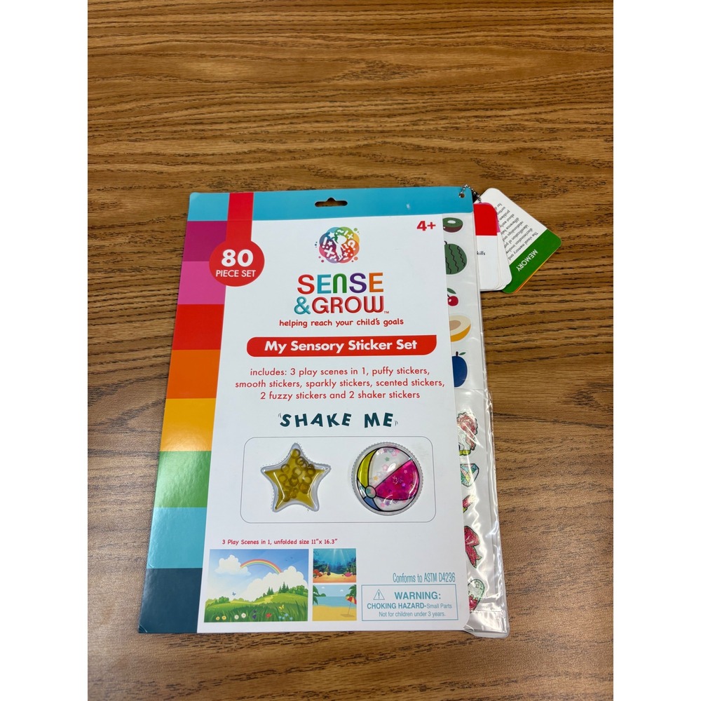 Sense & Grow My Sensory Sticker Set 80 Piece Creative Kids Play & Learn